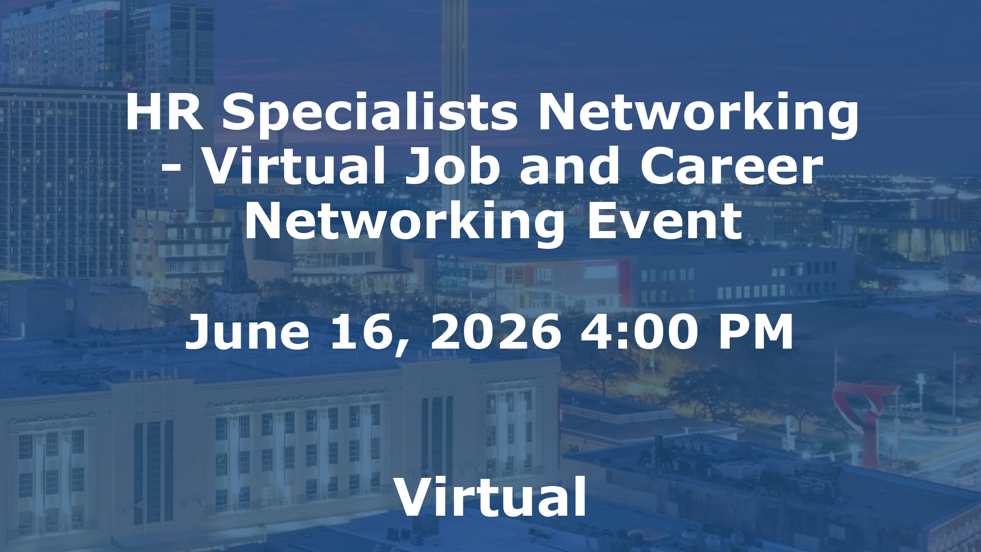 HR Specialists Networking - Virtual Job and Career Networking Event event image